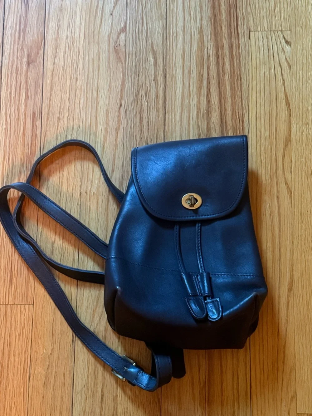 Coach Vintage Dark Brown‎ Leather Backpack 9960